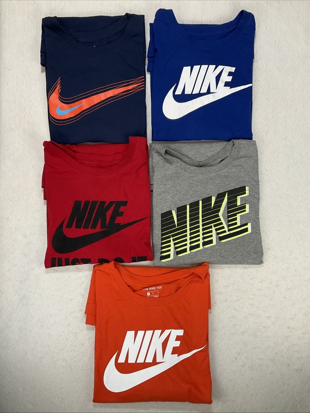 Nike T Shirt Lot Of 5 Mens XL The Nike Tee Multicolor Swoosh Graphic Tee Bundle